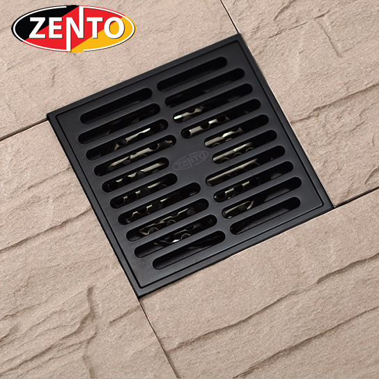 Thoát sàn chống mùi Black series Zento ZT522 (100x100mm)